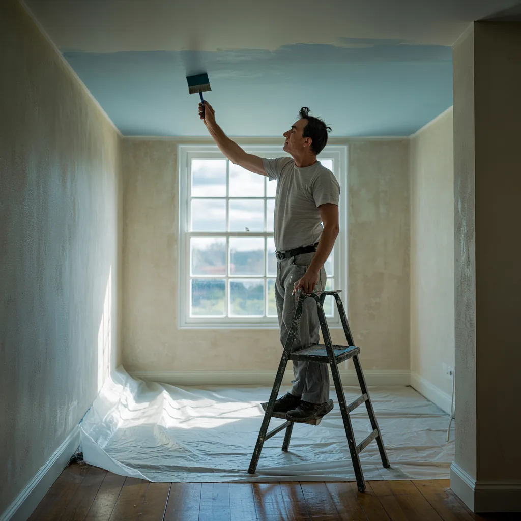 Interior decorating work in a Wednesbury home